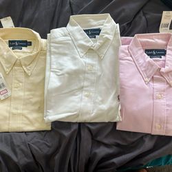 3 Short Sleeve Polo Ralph Lauren Shirts