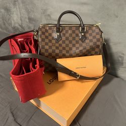 Louis Vuitton Damier Ebene  Speedy Bandouliere 30