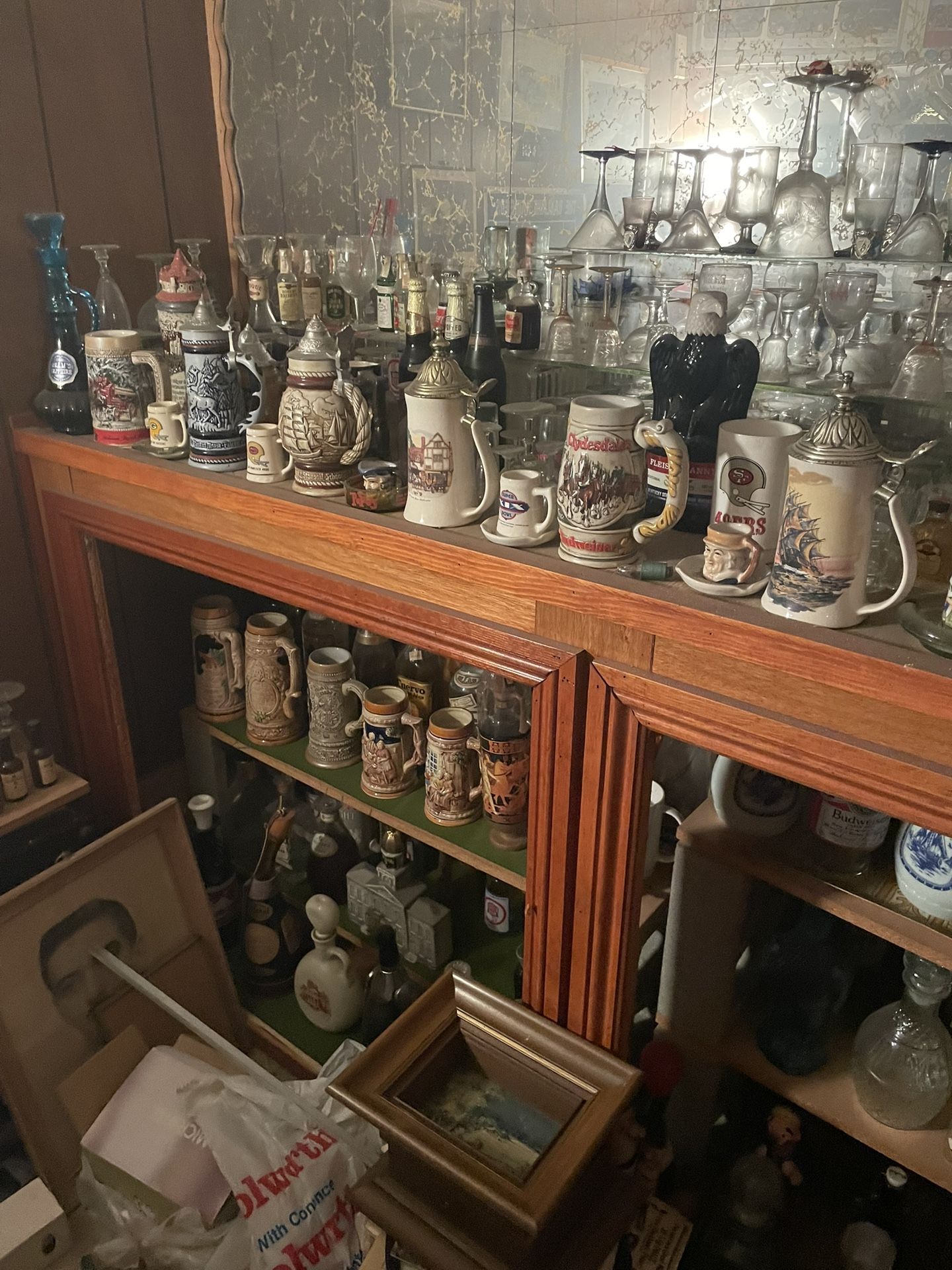 Old Beer Steins And Glasses