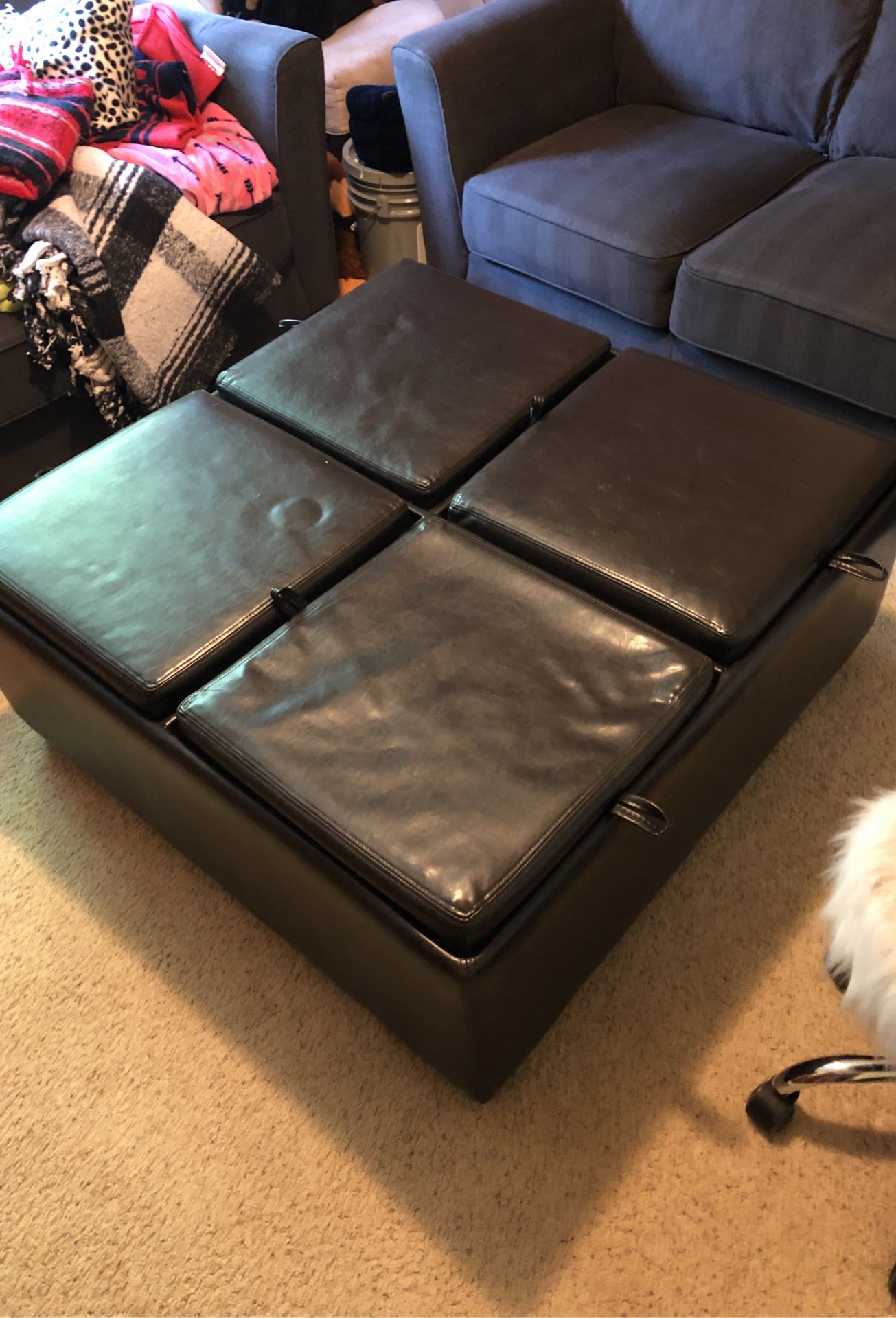 4’ x 4’ ottoman with storage