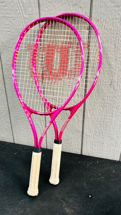 Wilson Pink Tennis Rackets – Set of 2
