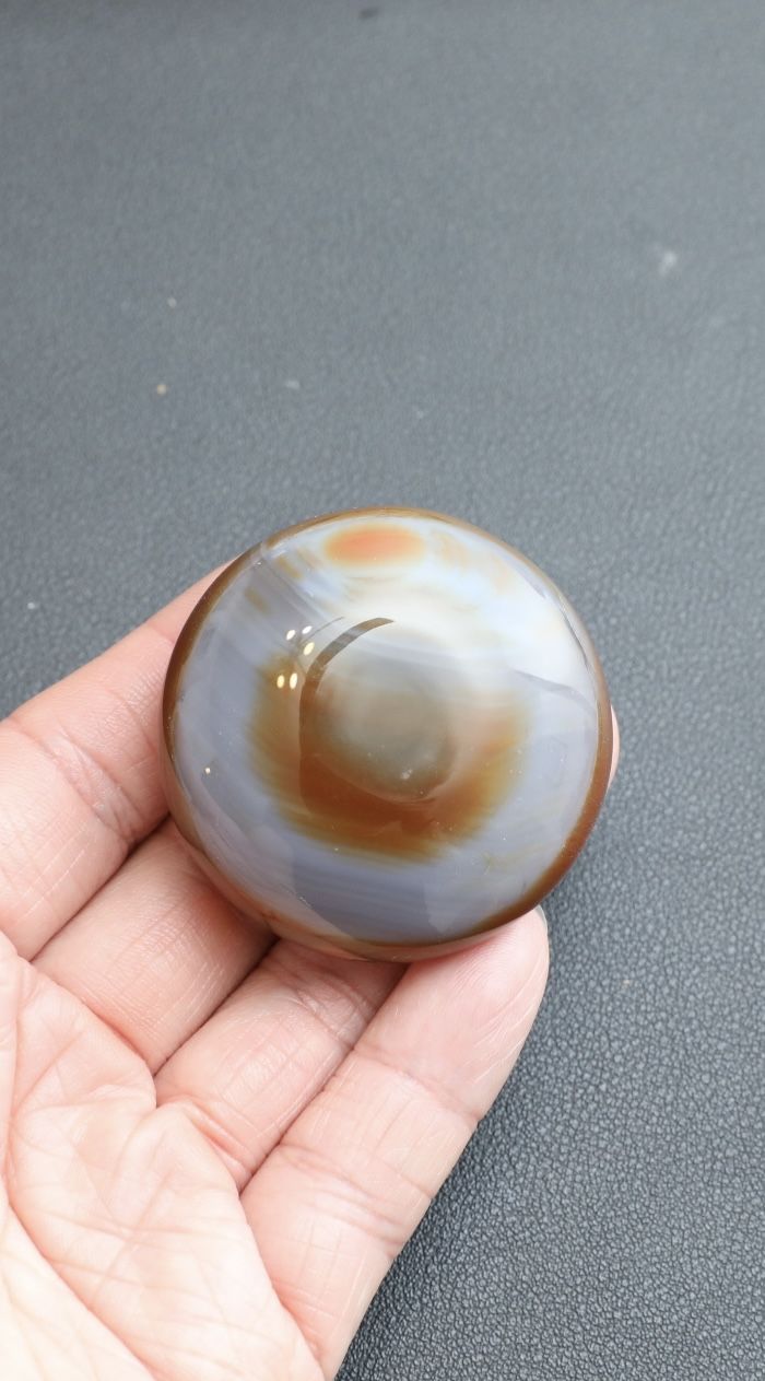 🔮 Natural Crystal Agate Round Pendant – Ethereal Glow for Balance & Beauty - original was $150