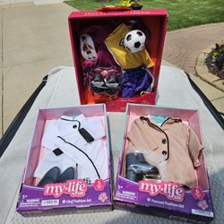 18 Inch Doll New Outfits. Each 