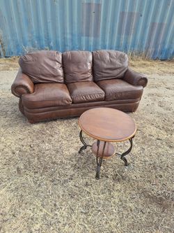Leather couch