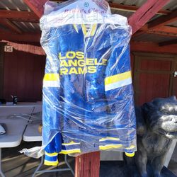 Men's Los Angeles Rams Royal Blue XL Starter Jacket Rams logo on Back