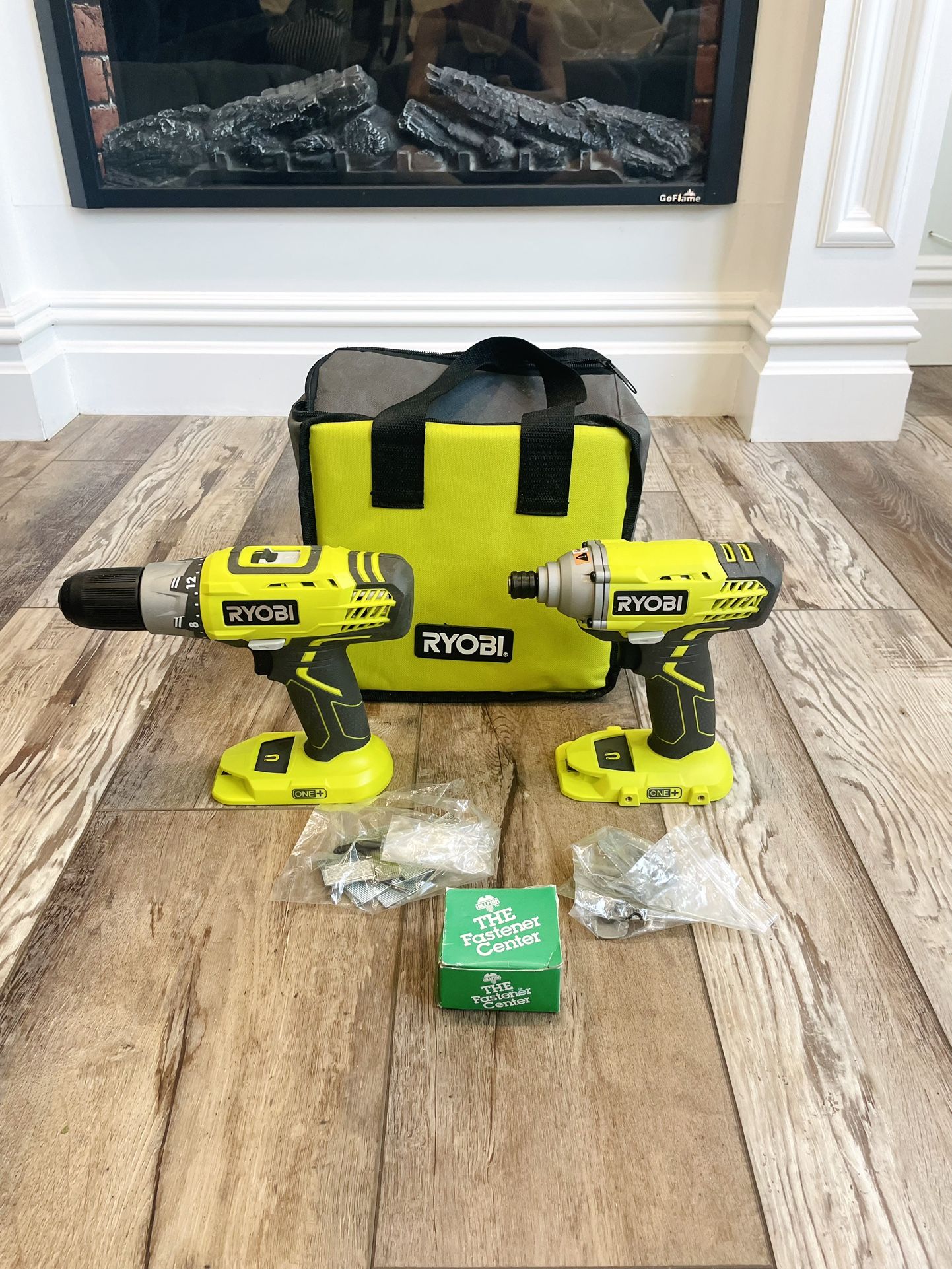Ryobi ONE+ 18V Cordless 2-Tool Combo Kit with Drill and Impact Driver Lot