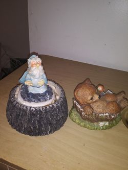 Household decorative gnome bear candle holders