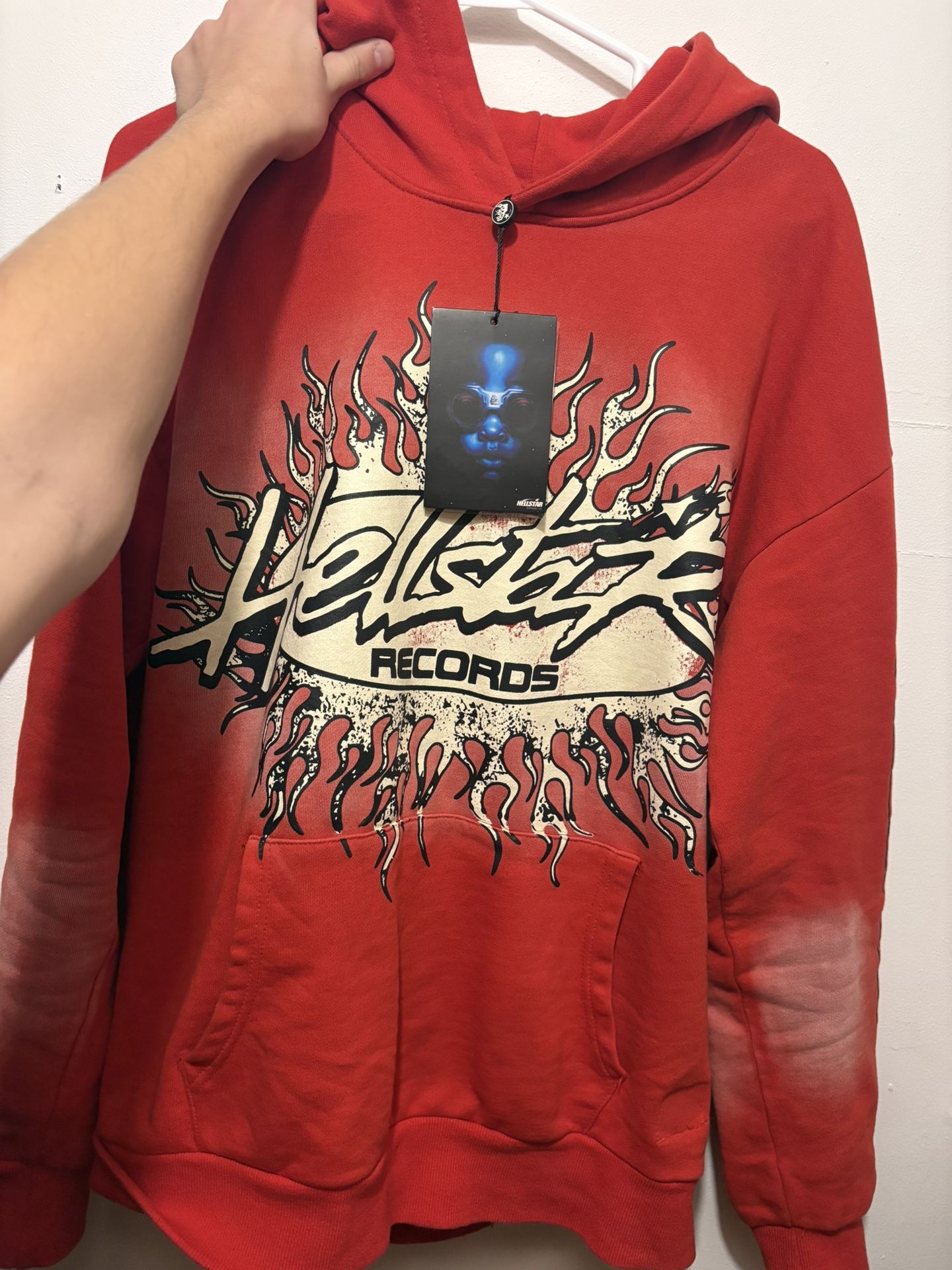 Men’s red hellstar hoodie