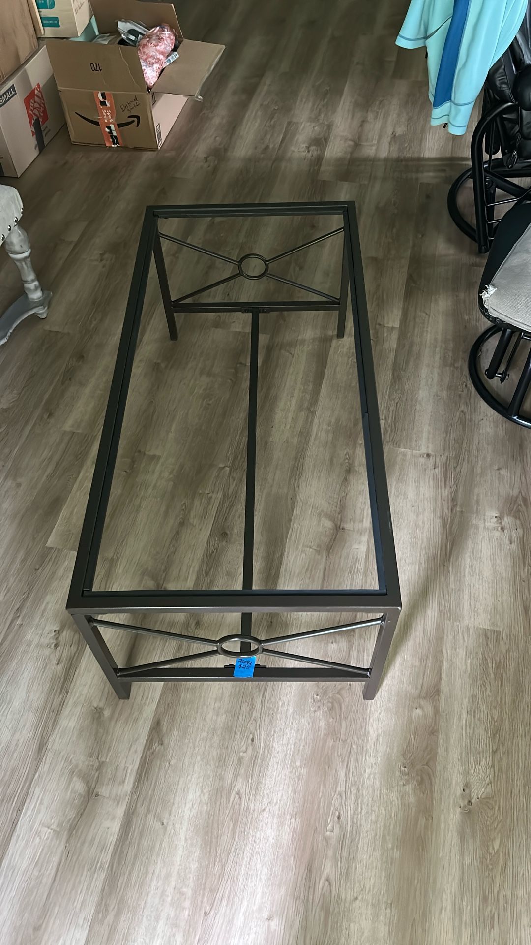 Metal & Glass Coffee Table