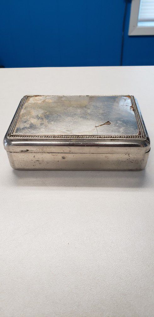Antique Metal Cigarette Box