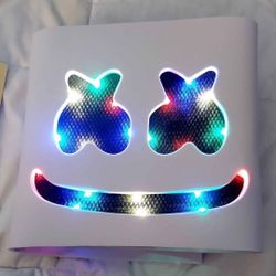 NEW! DJ Marshmello Light-up full head helmet mask