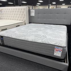 King Size Bed, Sealy Mattress & Box Springs Set. All for $598.  Delivery & Set Up Available