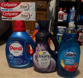 Household Cleaning Bundle – Persil, Downy, Dawn, Colgate
