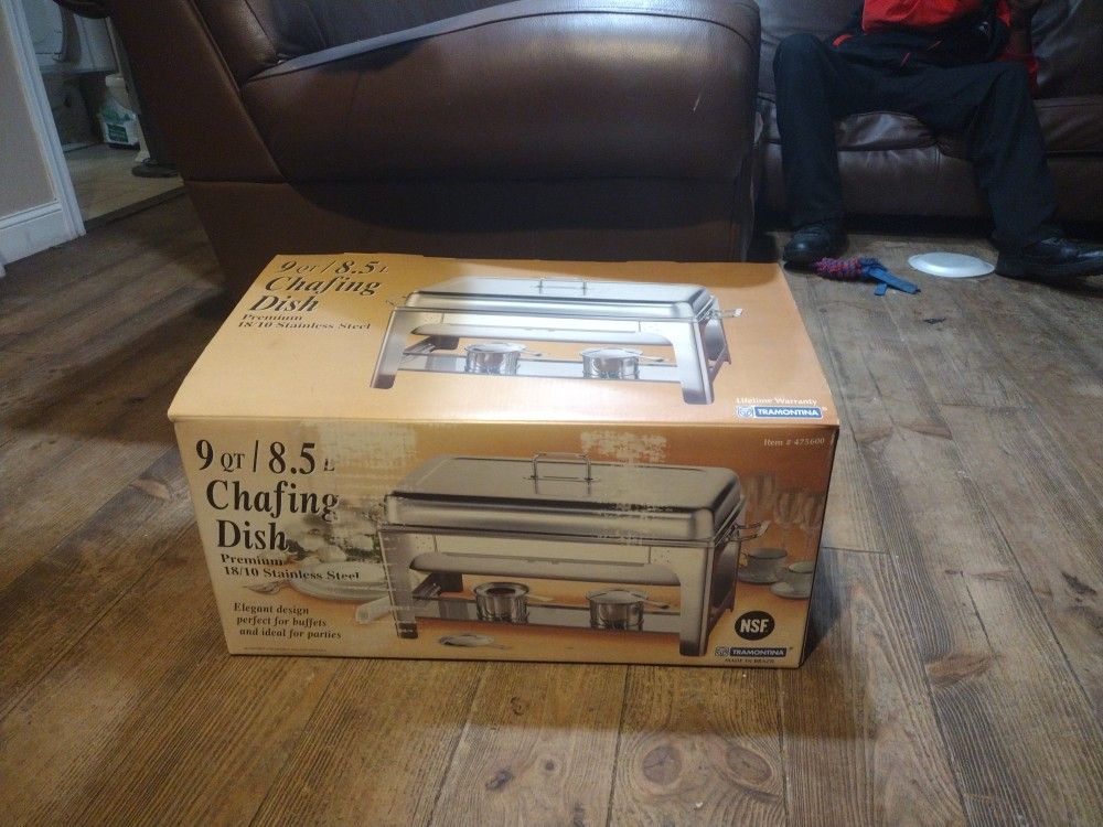 Tramontina 9qt Chafing Dish 18/10 Stainless Steel 9 Quart Chafing Dish Open Box Never Been Used