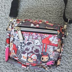 Tokidoki Black Grey Red Small Kawaii Crossbody Purse