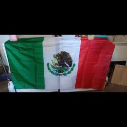 Banderas  Mexicanas Y Sombreros 