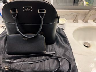 Kate Spade Black Handbag and Wallet Set