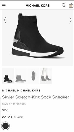 Michael Kors Skyler Stretch-Knit Sock Sneaker