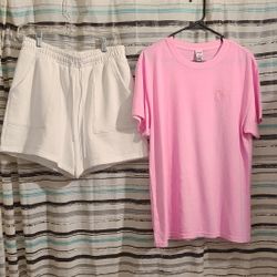 Women's VS PiNK  Tshirt and Shorts