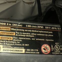 8 inch rigid wet saw