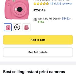 Fujifilm - instax mini 9 Instant Film Camera - Flamingo Pink