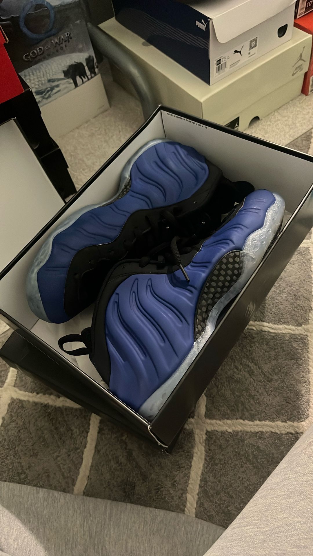 Deep Royal Blue Foamposite Mens Size 10.5 $150 Firm No Trades