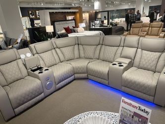 Sectional recliner power or manual in stock // SECCIONALES DISPONIBLE MANUAL O ELECTRÓNICO