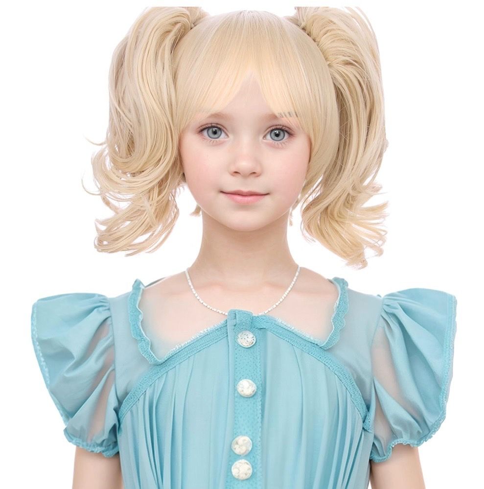 PATTNIUM Blonde Ponytail Wig for Kids