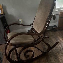 Vintage Thonet-style Bentwood Rocking Chair