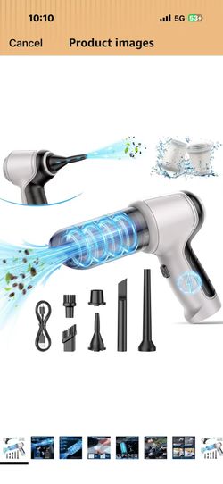 Car Vacuum Cleaner, 15000Pa Handheld Cordless Rechargeable Wet & Dry Vacuum, 120W High Power for Car, Pet, Home, Office Cleaning, Washable HEPA Filter