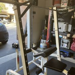 Workout Bench With Bar