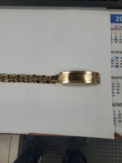 10kt 10" Chino Link Bracelet 65.8 Grms 