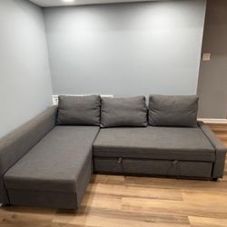 IKEA L Sectional Sofa Cum Bed With Storage