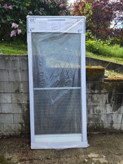 White screen door