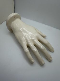 Vintage 1970s MCM Nancy Funk Ceramic Hand Wall Hanging