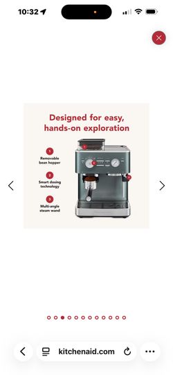 Kitchenaid Semi Automatic Machine With Burr Grinder 