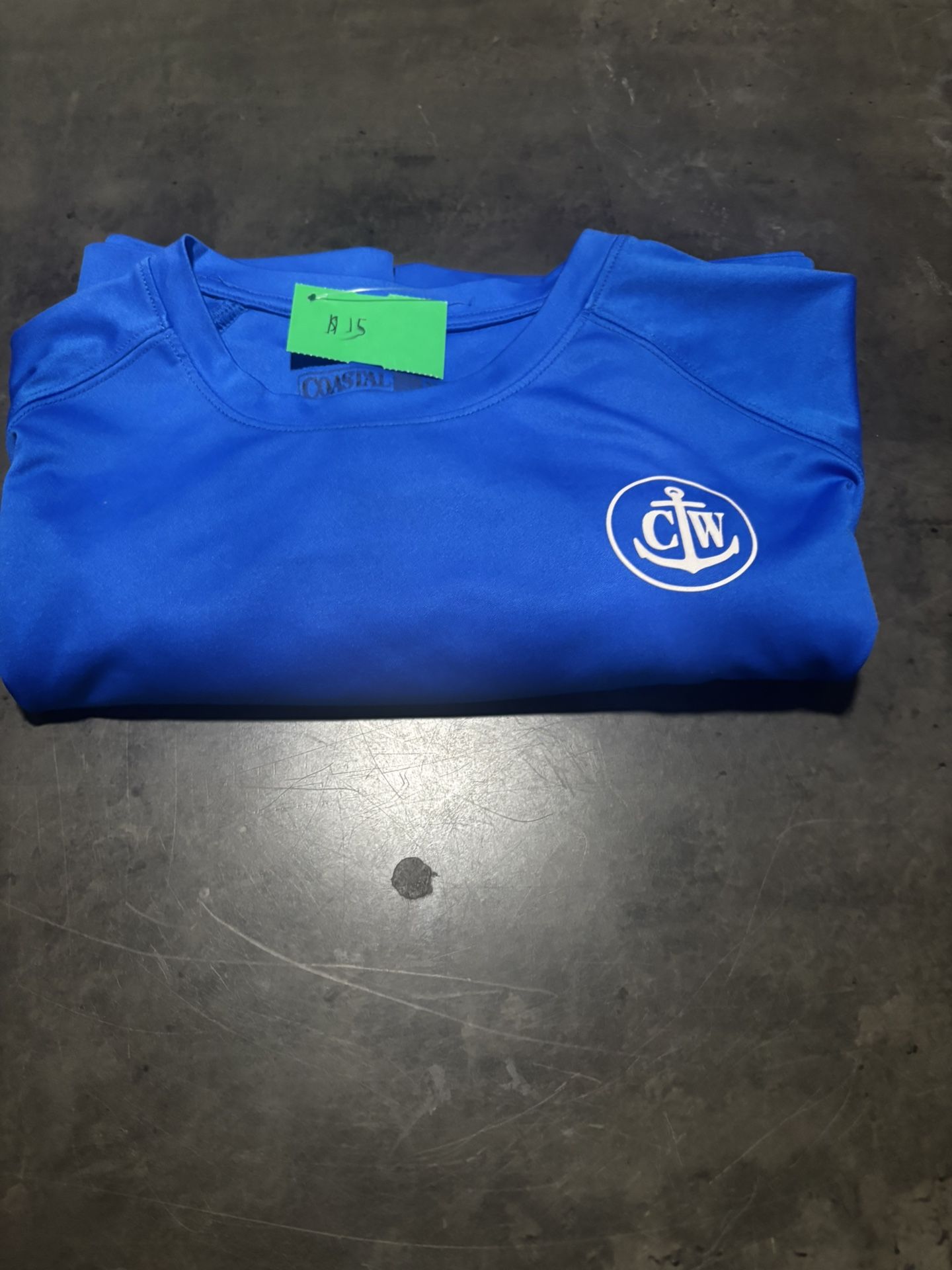 Coastal Water Blue Rash Guard. UPF 40 +