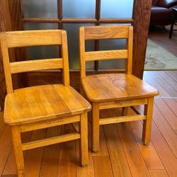 Two Vintage Kids Chairs 