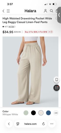 NEW Halara Drawstring women’s sz L pants