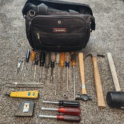 Various Hand Tools and Husky Bag
