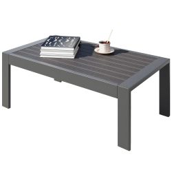 Black Aluminum Coffee Table 