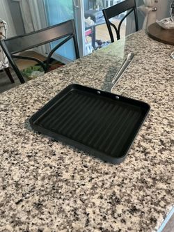 ALL-CLAD 11" Square Grill Pan Non Stick Stainless Handle Hard Anodized. New