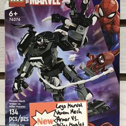Lego Marvel Venom Mech Armor Vs. Miles Morales 134pcs New 