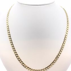 Gold Chain Cuban 10K Solid New 