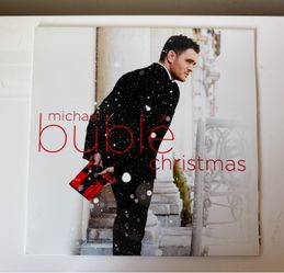 Michael Bublé Christmas vinyl record, red