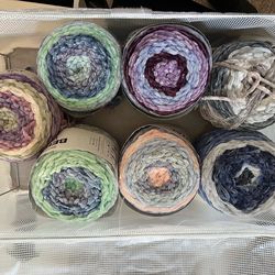 7 rolls Bernat  Velvet Yarn