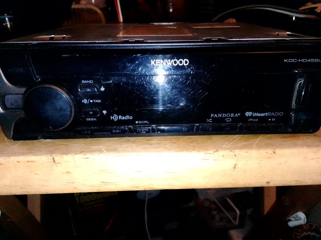 Kenwood KDC-HD458U HD) TAG HD) Radio Pandora iHeartRadio FM AM Radio 50 Watts X 4 MP3 Player USB iPod Aux And More Made In Malaysia