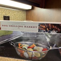 Parini Stainless Steel BBQ Grilling Basket 