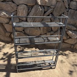 VTG Metal Foldable Plant Stand Shelf 