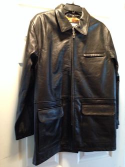 Men's Leather Coat Jacket